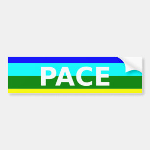 Pace(Peace) Flag Italienischer Autoaufkleber
