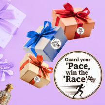 Pace Race Motivations-Aufkleber: Runner Life Etike
