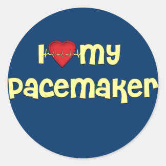 Pacemaker-T - Shirt | Gut Geschenke abholen Runder Aufkleber