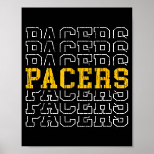 Pacers Vintage-Geschenk für Männer Frauen Jungen M Poster
