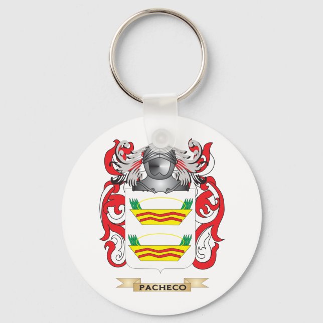 Pacheco-Wappen (Familienwappen) Schlüsselanhänger (Vorderseite)