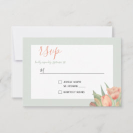 Pachy Pink & Mint Frühlingshuppen RSVP Karte