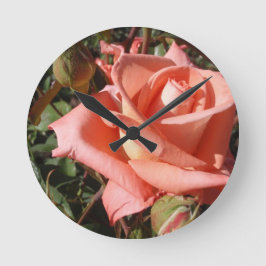 Pachy Rosa Rose Runde Wanduhr