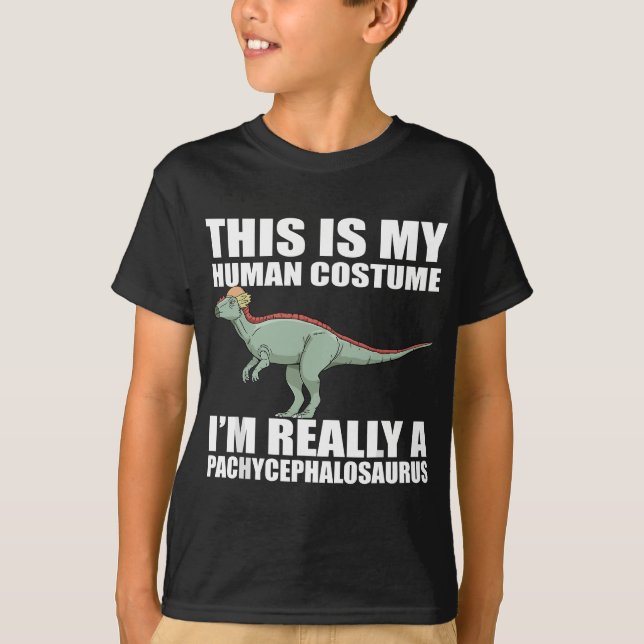 Pachycephalosaurus Kostume Dinosaurier T-Shirt (Vorderseite)