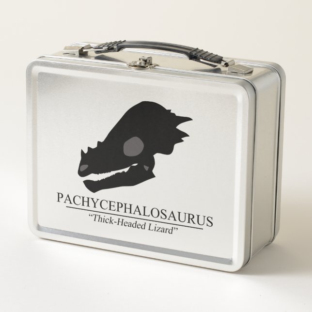 Pachycephalosaurus Skull Metall Brotdose (Vorderseite)