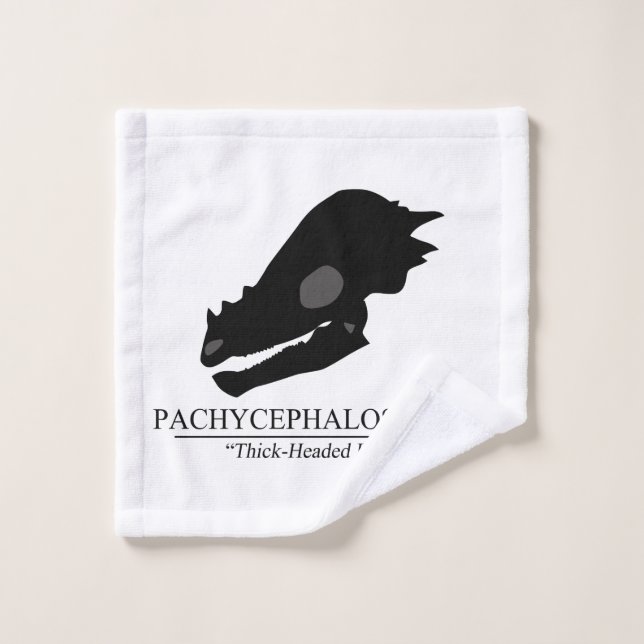 Pachycephalosaurus Skull Waschlappen (Waschlappen)