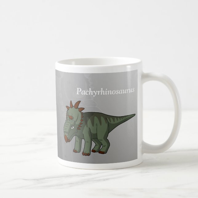 Pachyrhinosaurus Dinosaurier Kaffeetasse (Rechts)
