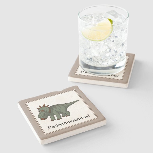Pachyrhinosaurus Steinuntersetzer (Seitenansicht)