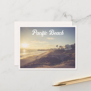 Pacific Beach Law Street San Diego Nord PB Foto Postkarte