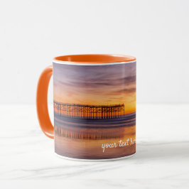 Pacific Beach Pier California Sunset San Diego Tasse