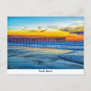 Pacific Beach Pier Post Card Postkarte
