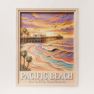 Pacific Beach San Diego 3D Texturierte Surfing Rei