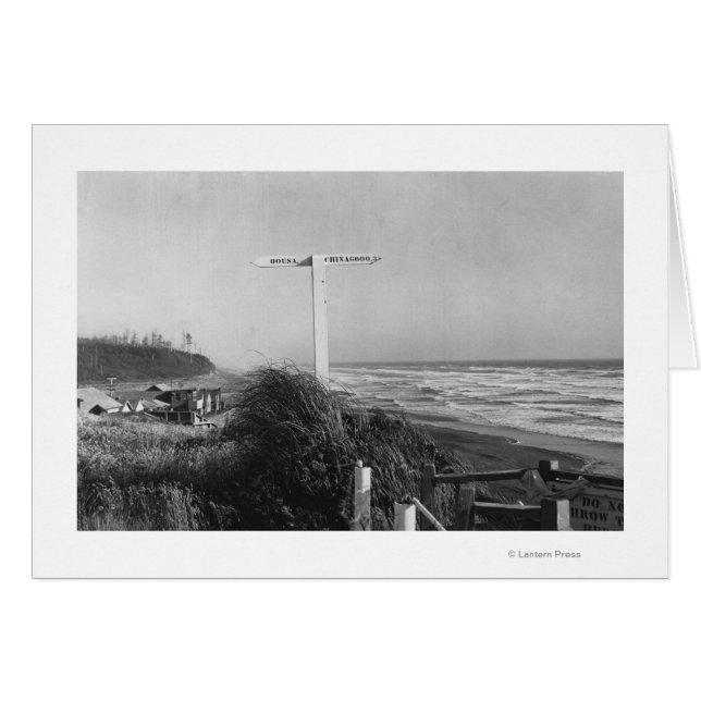 Pacific Beach, WA - Meilen zur China signieren (Vorderseite (Horizontal))