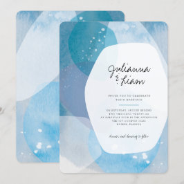 Pacific Blue Wedding Einladung