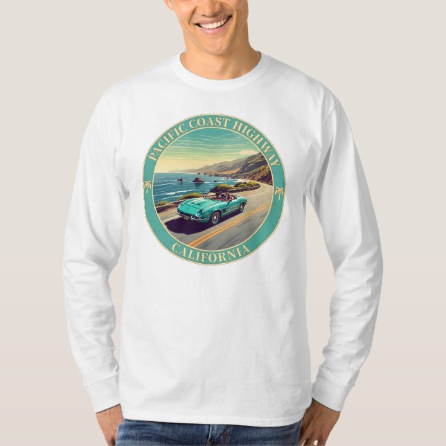 Pacific Coast Highway Kalifornien T-Shirt (Vorderseite)
