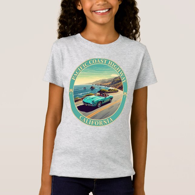 Pacific Coast Highway Kalifornien T-Shirt (Vorderseite)