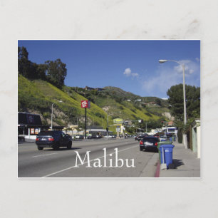 Pacific Coast Highway Malibu Kalifornien Postkarte