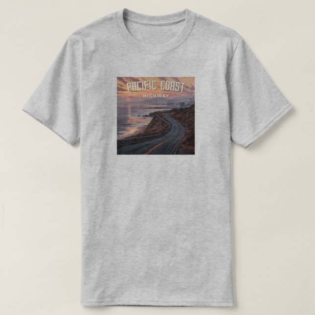 Pacific Coast Highway Sunset T-Shirt (Design vorne)