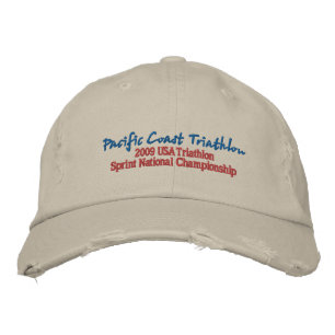 Pacific Coast Triathlon Bestickte Baseballkappe