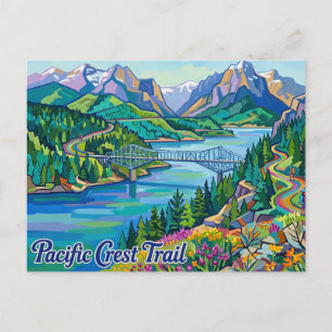 Pacific Crest Trail, Cascade Locks Oregon Postkarte
