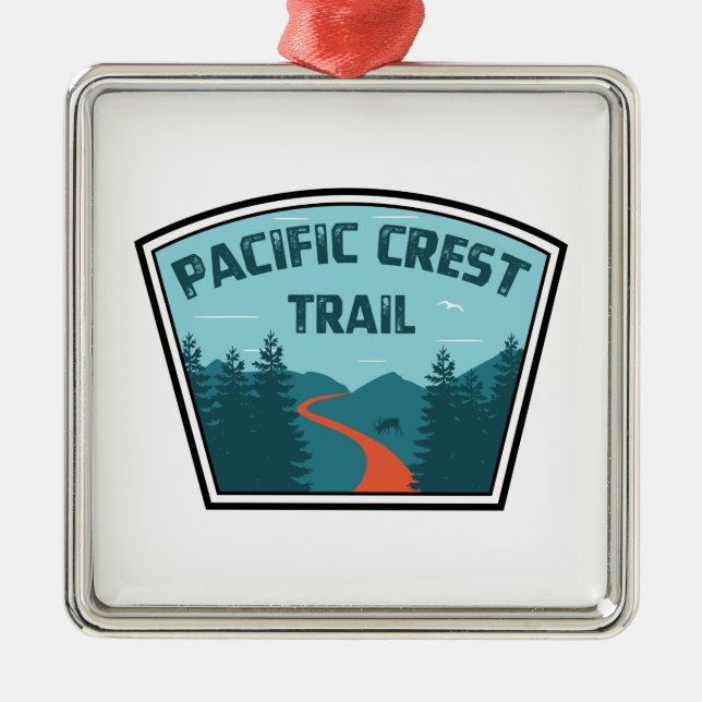 Pacific Crest Trail Ornament Aus Metall (Vorne)