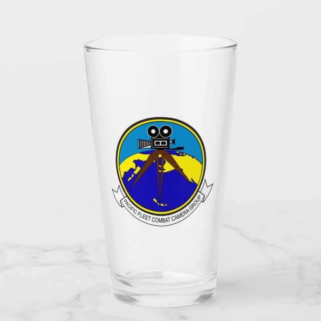 Pacific Fleet Combat Camera Group Glass Tumbler (Vorderseite)