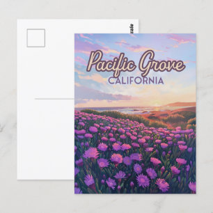 Pacific Grove California Monterey Magie Lila Postkarte