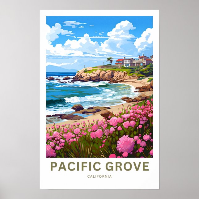 Pacific Grove California Travel Print Poster (Vorne)