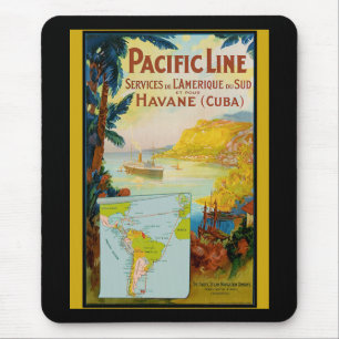 Pacific Line Vintage Travel Mousepad