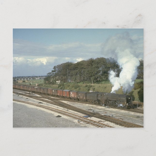 Pacific No. 70010 Powers a Fracht aus Kingmoor Postkarte (Vorderseite)