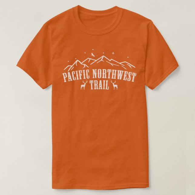 Pacific Nordwest US National Trail PNT Backpacker T-Shirt (Design vorne)