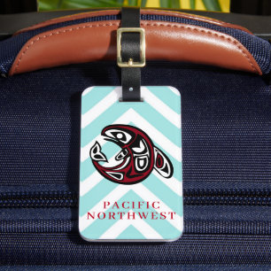 Pacific Northwest Native American Orca Souvenir Gepäckanhänger