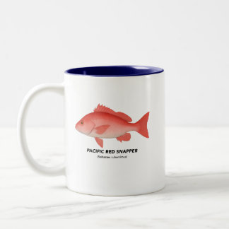 Pacific Red Snapper - Meerestiere in Kalifornien Zweifarbige Tasse