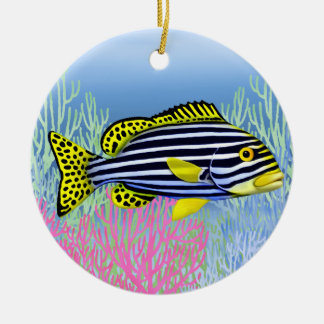 Pacific Reef Oriental Sweetlips Keramikornament