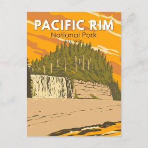 Pacific Rim National Park Reserve Reise Vintage Postkarte