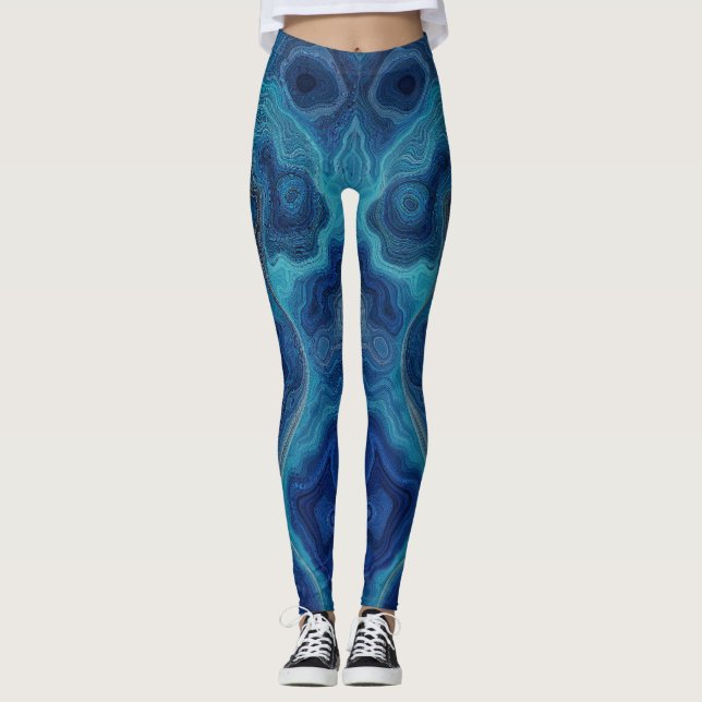 „Pacifica“ – Ein Ozean-Porträt Leggings (Vorderseite)