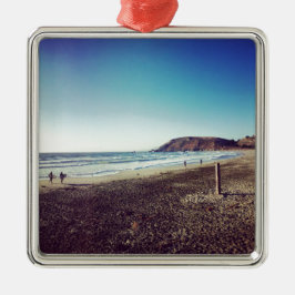 Pacifica Staats-Strand Silbernes Ornament