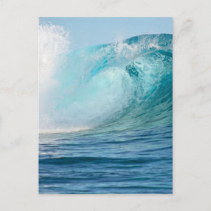 Pacifique grande vague brisant la carte postale ve
