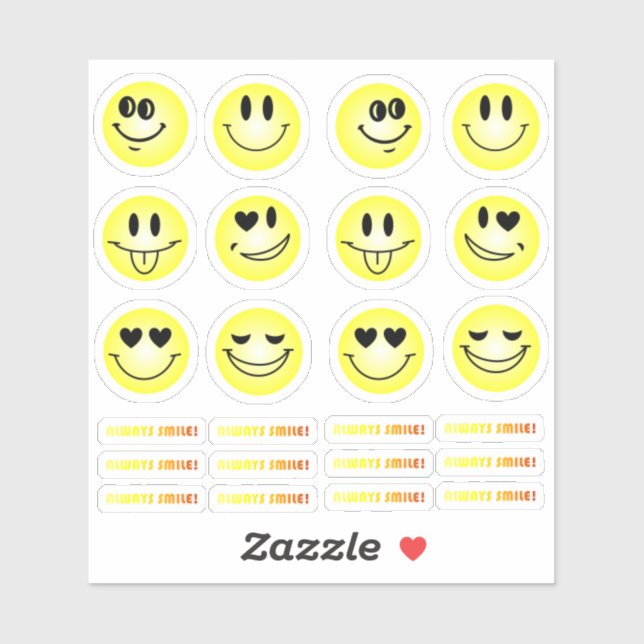 Pack autocollant Emoji (Feuille)