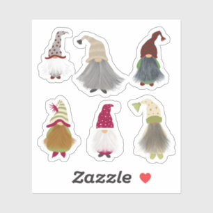 Pack autocollant Gnomes de Noël