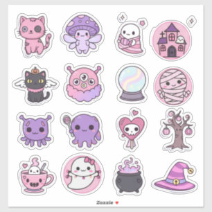Pack autocollant Kawaii Mystical Haunts