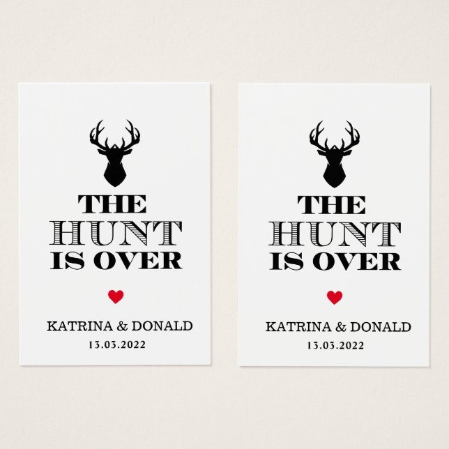 Pack de 100 Aucun trou La chasse est sur les étiqu (Devant & derrière)