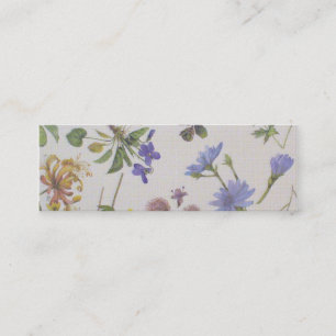 Pack de 20 Cartes de visite Fleur sauvage et dente