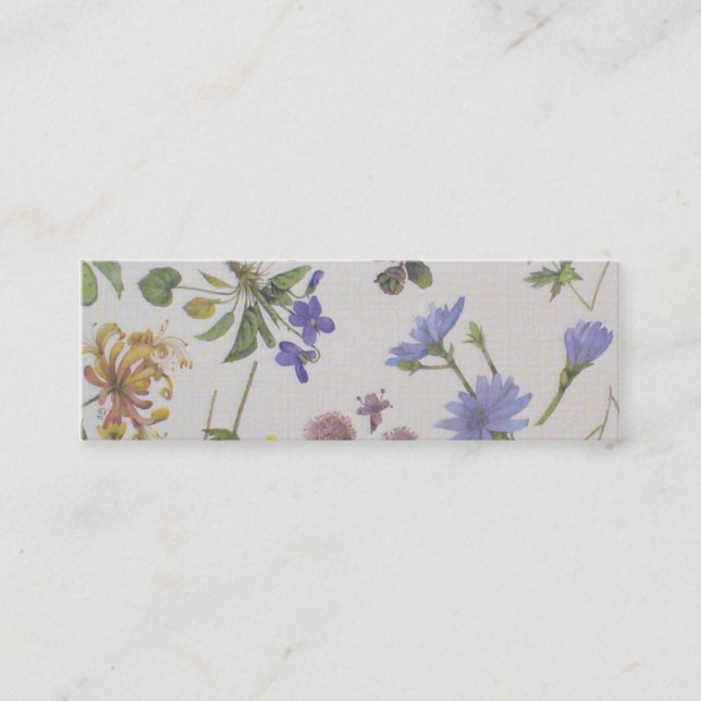 Pack de 20 Cartes de visite Fleur sauvage et dente (Devant)