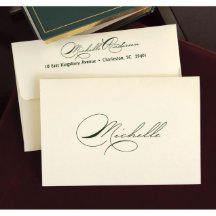 Pack de 25 cartes de notes pliées de script impéri