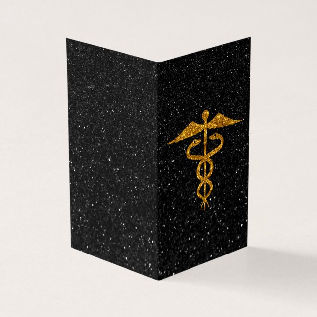 Pack de 25 Parties scintillant Caduceus Médicale G (Outside)