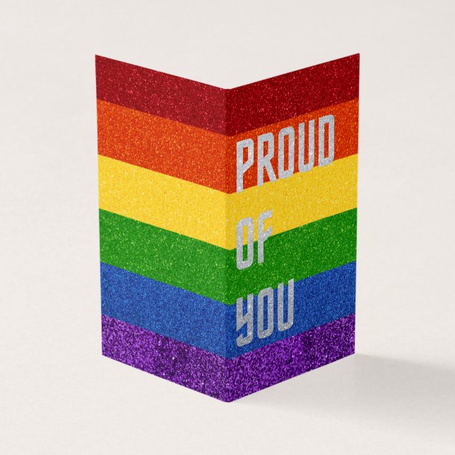 Pack de 25 Parties scintillant LGBT Fière de vous  (Outside)