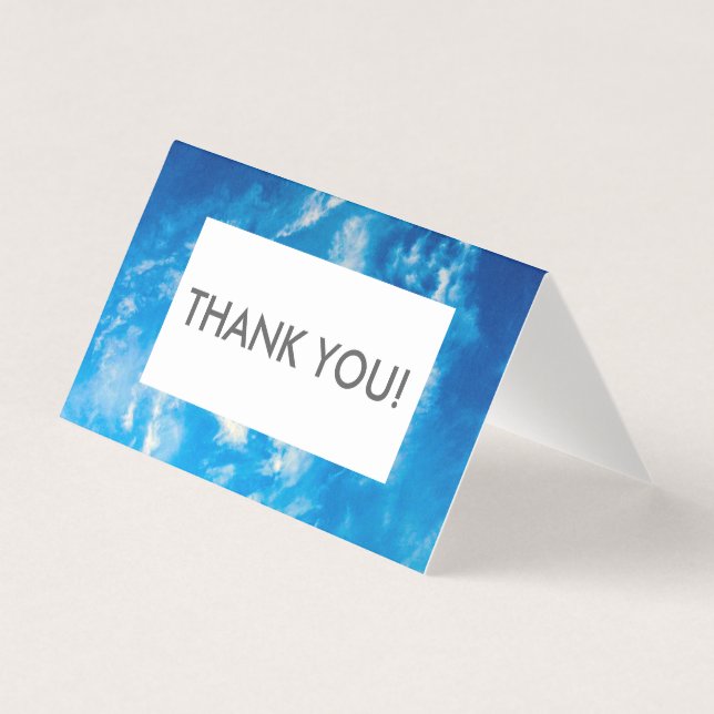 Pack de nuages Merci Cartes avec texte modifiable (Front)
