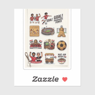 Pack de stickers de jour de match de football égyp