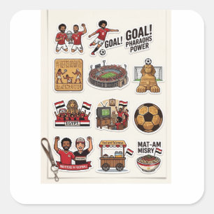 Pack de stickers de jour de match de football égyp